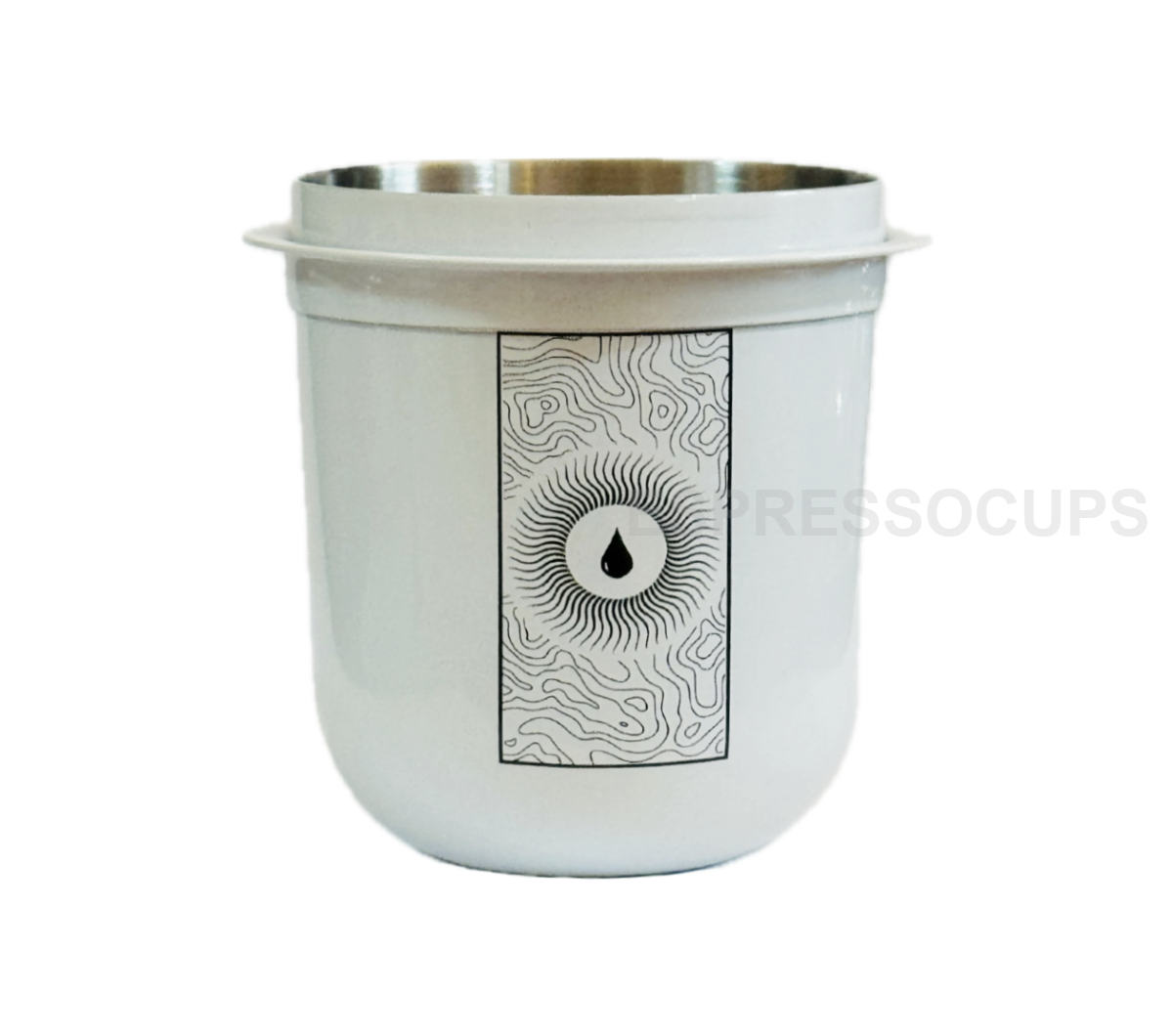 PESADO Dosing Cup 58mm - "White Ripple"